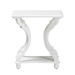 Baxton Studio Cianna Classic and Traditional White Wood End Table - BSOJY21A025-White-Wooden-ET