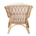 bali & pari Feya Modern Bohemian Natural Brown Antique Rattan Armchair - BSODC8030-Rattan-CC