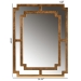 Baxton Studio Dayana Modern and Contemporary Antique Gold Finished Wood Accent Wall Mirror - BSORXW-8460