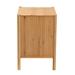 Baxton Studio Naresh Mid-Century Modern Transitional Natural Brown Bamboo Wood 2-Drawer End Table - BSOETAN-003-Bamboo-ET