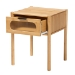 Baxton Studio Naresh Mid-Century Modern Transitional Natural Brown Bamboo Wood 1-Drawer End Table - BSOETAN-004-Bamboo-ET