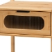 Baxton Studio Naresh Mid-Century Modern Transitional Natural Brown Bamboo Wood 1-Drawer End Table - BSOETAN-004-Bamboo-ET