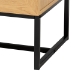 Baxton Studio Sawyer Mid-Century Modern Industrial Oak Brown Finished Wood and Black Metal 6-Drawer Storage Cabinet with Natural Rattan - BSOLCF20220221-Oak Brown-6DW-Cabinet