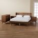 Baxton Studio Rina Mid-Century Modern Ash Walnut Finished Wood 4-Piece King Size Bedroom Set with Synthetic Rattan - BSOMG97151-Ash Walnut-King-4PC Set