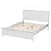 Baxton Studio Neves Classic and Traditional White Finished Wood Full Size Platform Bed - BSONeves-White-Full