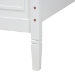 Baxton Studio Mariana Classic and Traditional White Finished Wood Queen Size Platform Bed - BSOMariana-White-Queen