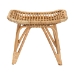 bali & pari Earvin Modern Bohemian Natural Brown Rattan Footstool - BSODC8005-Rattan-Footstool