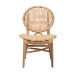 bali & pari Osaka Modern Bohemian Natural Brown Rattan Dining Chair - BSOOsaka-Natural-DC