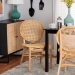 bali & pari Osaka Modern Bohemian Natural Brown Rattan Dining Chair - BSOOsaka-Natural-DC