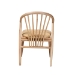 bali & pari Kobe Mid-Century Modern Natural Brown Finished Wood and Rattan Dining Chair - BSOKobe-Natural-DC