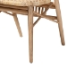 bali & pari Kobe Mid-Century Modern Natural Brown Finished Wood and Rattan Dining Chair - BSOKobe-Natural-DC