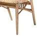 bali & pari Kobe Mid-Century Modern Natural Brown Finished Wood and Rattan Dining Chair - BSOKobe-Natural-DC