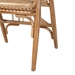 bali & pari Cyntia Modern Bohemian Natural Brown Rattan Dining Chair - BSOCyntia-Natural Rattan-DC