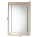 Baxton Studio Iara Modern Glam and Luxe Antique Goldleaf Finished Wood Accent Wall Mirror - BSORXW-10689
