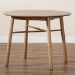 Baxton Studio Denmark Mid-Century Modern French Oak Brown Finished Rubberwood Dining Table - BSODenmark-French Oak-DT