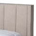 Baxton Studio Coronado Mid-Century Modern Transitional Beige Fabric Queen Size 3-Drawer Storage Platform Bed - BSOCF 9270-B-Coronado-B-Beige-Queen