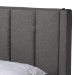 Baxton Studio Coronado Mid-Century Modern Transitional Grey Fabric Full Size 3-Drawer Storage Platform Bed - BSOCF 9270-B-Coronado-B-Grey-Full