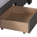 Baxton Studio Coronado Mid-Century Modern Transitional Grey Fabric Full Size 3-Drawer Storage Platform Bed - BSOCF 9270-B-Coronado-B-Grey-Full