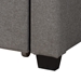 Baxton Studio Coronado Mid-Century Modern Transitional Grey Fabric Queen Size 3-Drawer Storage Platform Bed - BSOCF 9270-B-Coronado-B-Grey-Queen