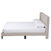 Baxton Studio Casol Mid-Century Modern Transitional Beige Fabric Upholstered Full Size Platform Bed - BSOCF 9272-C-Vele-C-Beige-Full