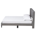 Baxton Studio Casol Mid-Century Modern Transitional Grey Fabric Upholstered Queen Size Platform Bed - BSOCF 9272-C-Vele-C-Grey-Queen