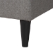 Baxton Studio Casol Mid-Century Modern Transitional Grey Fabric Upholstered Queen Size Platform Bed - BSOCF 9272-C-Vele-C-Grey-Queen