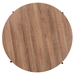 Baxton Studio Umar Modern Industrial Walnut Brown Finished Wood and Black Metal Coffee Table - BSOLCF20450-CT