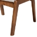 Baxton Studio Roxy Mid-Century Modern Off-White Boucle Upholstered and Walnut Brown Finished Wood Ottoman Footstool - BSOBBT5266-Cream/Walnut-Stool