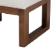 Baxton Studio Yashiya Mid-Century Modern Off-White Boucle Upholstered and Walnut Brown Finished Wood Ottoman Footstool - BSOBBT5200-Cream/Walnut-Stool