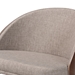 Baxton Studio Lovella Mid-Century Modern Grey Fabric and Walnut Brown Finished Wood 2-Piece Accent Chair Set - BSOLovella-Walnut-CC