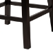 Baxton Studio Theron Mid-Century Transitional Grey Fabric and Espresso Brown Finished Wood 2-Piece Swivel Counter Stool Set - BSOBBT5210C-Grey/Dark Brown-CS
