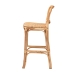 bali & pari Adrena Modern Bohemian Natural Brown Rattan Bar Stool - BSOAdrena-Rattan-BS