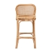 bali & pari Adrena Modern Bohemian Natural Brown Rattan Bar Stool - BSOAdrena-Rattan-BS