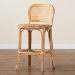bali & pari Adrena Modern Bohemian Natural Brown Rattan Bar Stool - BSOAdrena-Rattan-BS