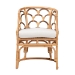 bali & pari Aster Modern Bohemian Natural Brown Rattan Armchair - BSOAster-Rattan-Armchair
