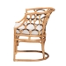 bali & pari Aster Modern Bohemian Natural Brown Rattan Armchair - BSOAster-Rattan-Armchair
