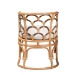 bali & pari Aster Modern Bohemian Natural Brown Rattan Armchair - BSOAster-Rattan-Armchair