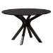 Baxton Studio Maya Modern Beige Fabric and Espresso Brown Finished Wood 7-Piece Dining Set - BSOMaya-Sand/Dark Brown-7PC Dining Set