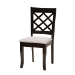 Baxton Studio Jana Modern Grey Fabric and Espresso Brown Finished Wood 7-Piece Dining Set - BSOJana-Grey/Dark Brown-7PC Dining Set