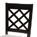Baxton Studio Jana Modern Grey Fabric and Espresso Brown Finished Wood 7-Piece Dining Set - BSOJana-Grey/Dark Brown-7PC Dining Set