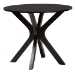 Baxton Studio Karel Modern Beige Fabric and Espresso Brown Finished Wood 5-Piece Dining Set - BSOKarel-Sand/Dark Brown-5PC Dining Set