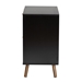 Baxton Studio Richardson Mid-Century Transitional Two-Tone Black and Natural Brown Finished Wood 2-Drawer Storage Cabinet - BSOLCF20144-2DW-Cabinet