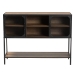 Baxton Studio Cardea Modern Industrial Walnut Brown Finished Wood and Black Metal 2-Door Sideboard - BSOLCF20247-Wood/Metal-Sideboard