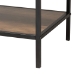 Baxton Studio Cardea Modern Industrial Walnut Brown Finished Wood and Black Metal 2-Door Sideboard - BSOLCF20247-Wood/Metal-Sideboard