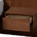 Baxton Studio Graham Mid-Century Modern Transitional Ash Walnut Finished Wood Queen Size Platform Storage Bed with Built-In Nightstands - BSOMG0107-Ash Walnut-Queen
