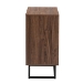 Baxton Studio Sadia Modern Walnut Brown Finished Wood Storage Cabinet - BSOLCF20211282-Walnut-Cabinet