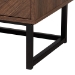 Baxton Studio Sadia Modern Walnut Brown Finished Wood Storage Cabinet - BSOLCF20211282-Walnut-Cabinet