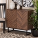 Baxton Studio Sadia Modern Walnut Brown Finished Wood Storage Cabinet - BSOLCF20211282-Walnut-Cabinet