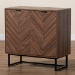 Baxton Studio Sadia Modern Walnut Brown Finished Wood Storage Cabinet - BSOLCF20211282-Walnut-Cabinet