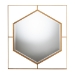 Baxton Studio Gates Modern Glam and Luxe Antique Goldleaf Metal Accent Wall Mirror - BSORXW-10419